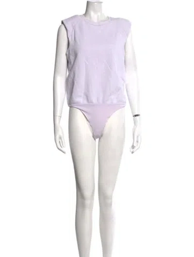 Pre-owned Simkhai Crew Neck Sleeveless Bodysuit In White