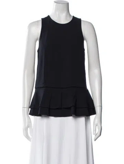 Pre-owned Simkhai Crew Neck Sleeveless Top In Blue