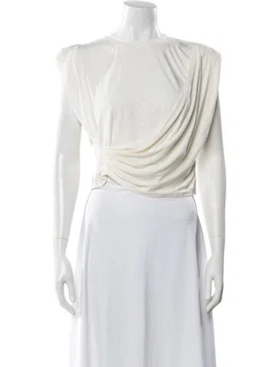 Pre-owned Simkhai Crew Neck Sleeveless Top In Neutral