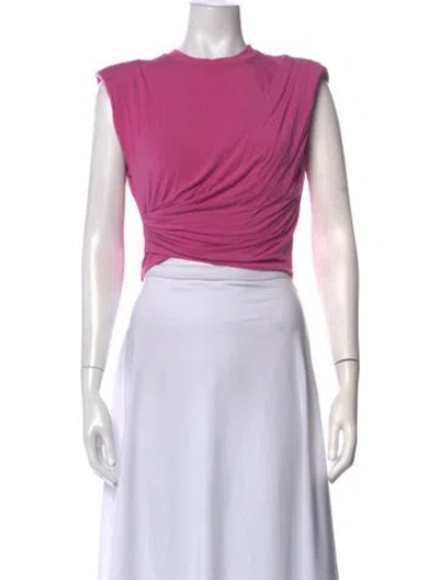 Pre-owned Simkhai Crew Neck Sleeveless Top In Pink