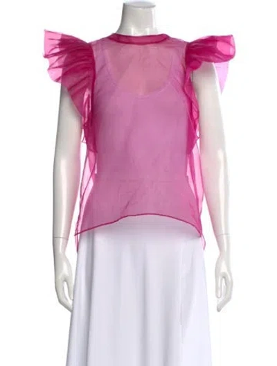 Pre-owned Simkhai Crew Neck Sleeveless Top In Purple