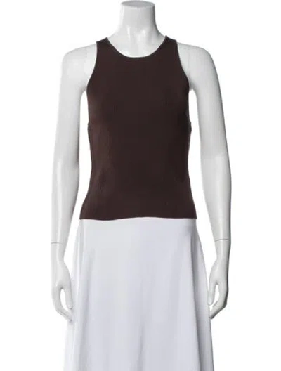Pre-owned Simkhai Crew Neck Sleeveless Top W/ Tags In Black