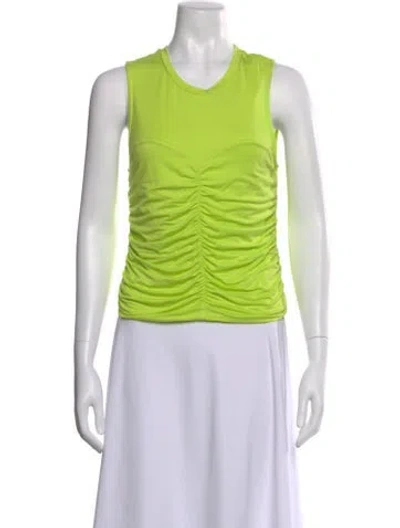 Pre-owned Simkhai Crew Neck Sleeveless Top W/ Tags In Green
