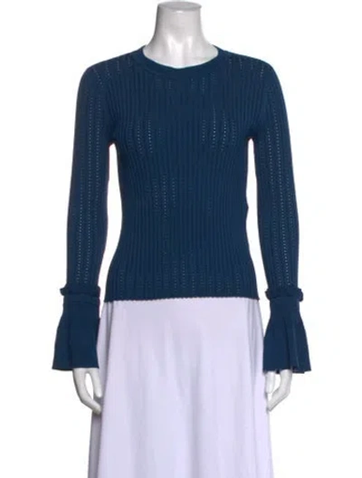 Pre-owned Simkhai Crew Neck Sweater In Blue
