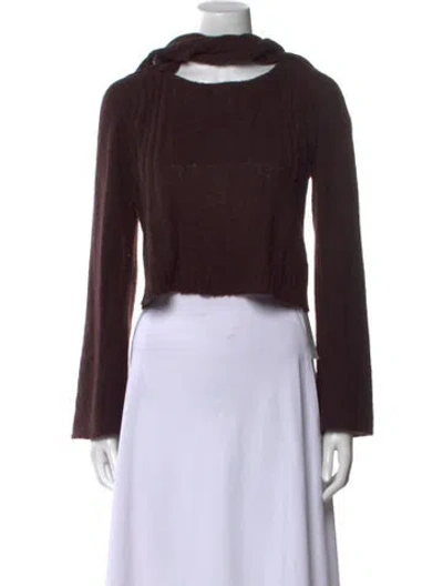 Pre-owned Simkhai Crew Neck Sweater In Brown