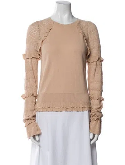 Pre-owned Simkhai Crew Neck Sweater In Brown