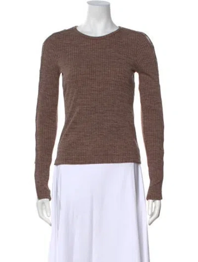 Pre-owned Simkhai Crew Neck Sweater In Brown