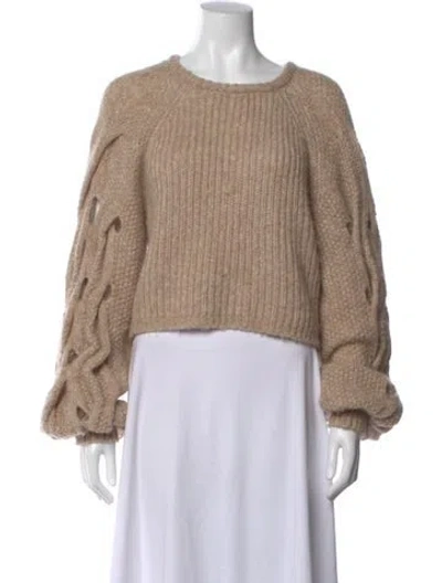 Pre-owned Simkhai Crew Neck Sweater In Neutral