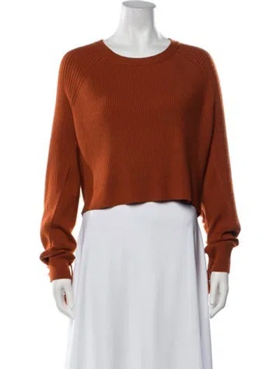 Pre-owned Simkhai Crew Neck Sweater In Orange