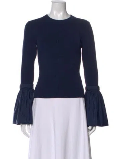 Pre-owned Simkhai Crew Neck Sweater W/ Tags In Blue