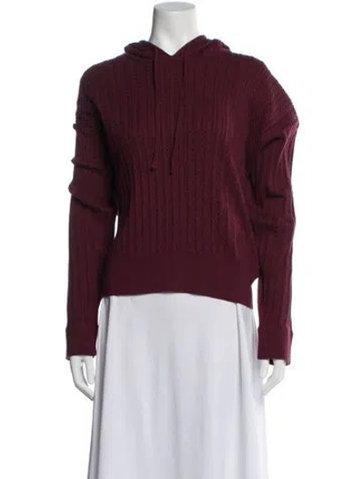Pre-owned Simkhai Crew Neck Sweater W/ Tags In Burgundy