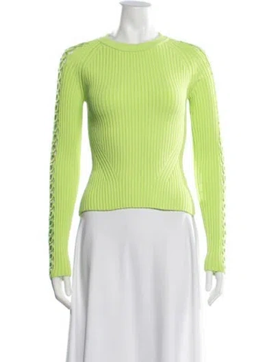 Pre-owned Simkhai Crew Neck Sweater W/ Tags In Green