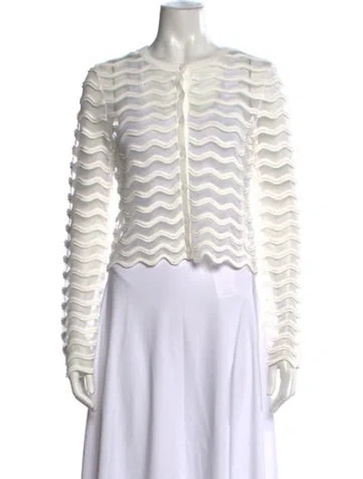 Pre-owned Simkhai Crew Neck Sweater W/ Tags In White