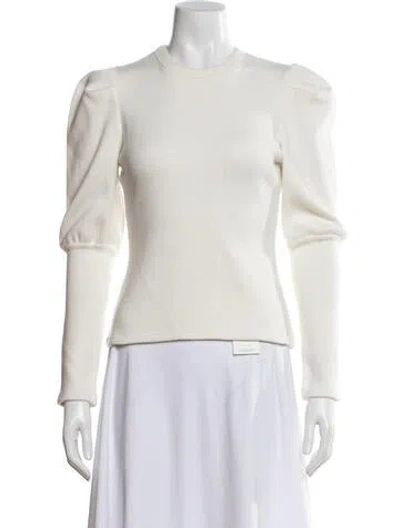 Pre-owned Simkhai Crew Neck Sweater In White