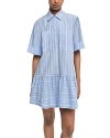 Simkhai Cris Mini Shirt Dress In Wide Oxford