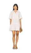 Simkhai Cris Striped-pattern Mini Dress In Neutral