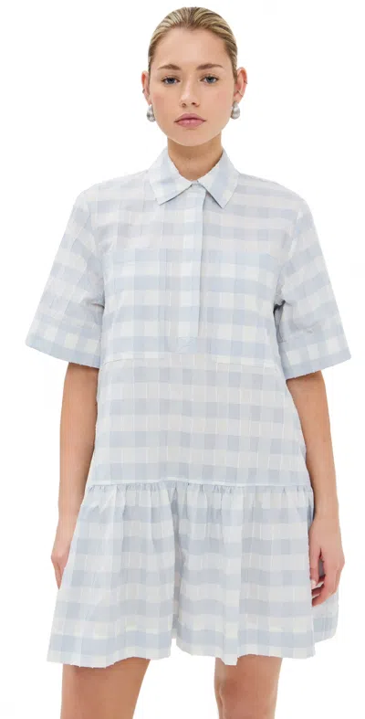 Simkhai Cris Shirt Dress Periwinkle Sky Multi