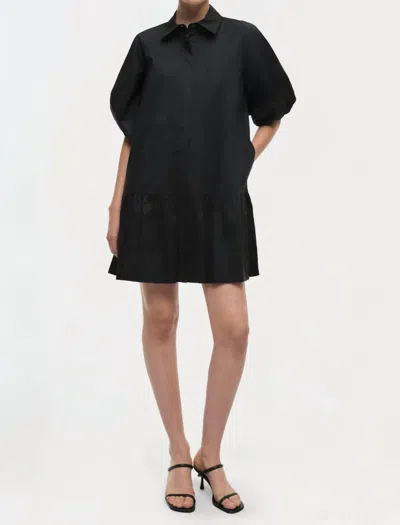 Simkhai Crissy Cotton Poplin Dress In Black