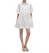Simkhai Crissy Cotton Poplin Dress In White In White