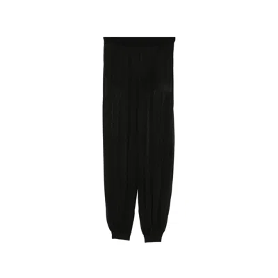 Simkhai Cropped Sheer Trousers In Black