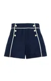 Simkhai Crosby Linen-blend Shorts In Blue