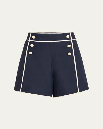 Simkhai Crosby Sailor Front Shorts In Midnight