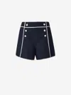 Simkhai Crosby Viscose Shorts In Midnight Blue