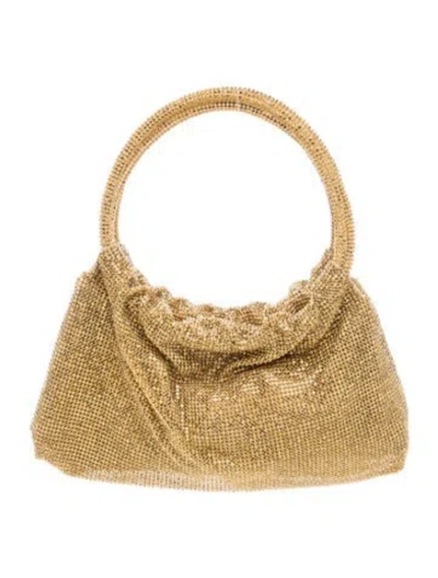 Pre-owned Simkhai Crystal Shoulder Bag In Gold