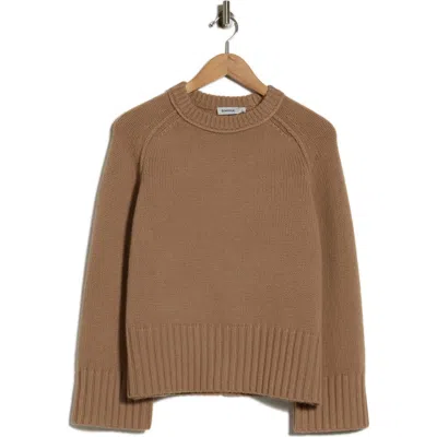 Simkhai Curtis Recycled Cashmere Crewneck Sweater In Brown