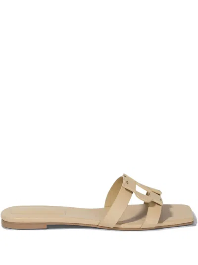 SIMKHAI CUT-OUT FLAT SANDALS