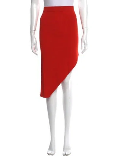 Pre-owned Simkhai Cutout Accent Knee-length Skirt In Orange