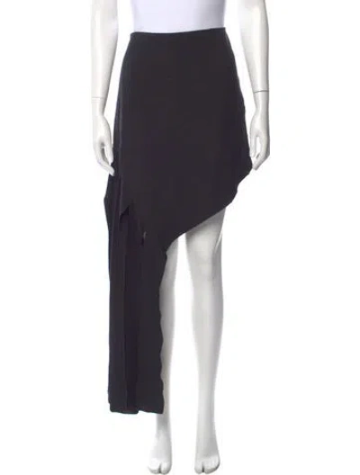 Pre-owned Simkhai Cutout Accent Long Skirt In Black