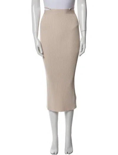 Pre-owned Simkhai Cutout Accent Midi Length Skirt In Neutral