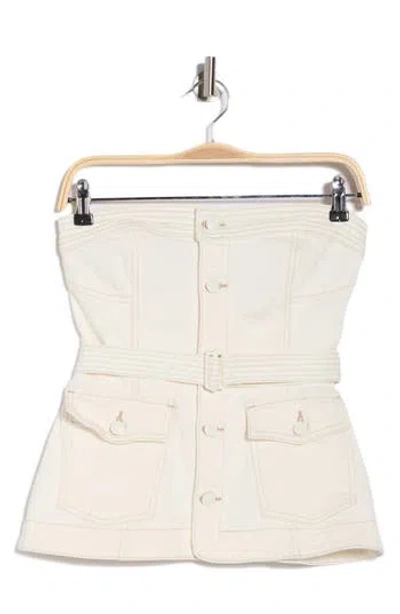 Simkhai Cyan Belted Bustier Top In Neutral