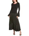 Simkhai Damoni Midi Dress In Black