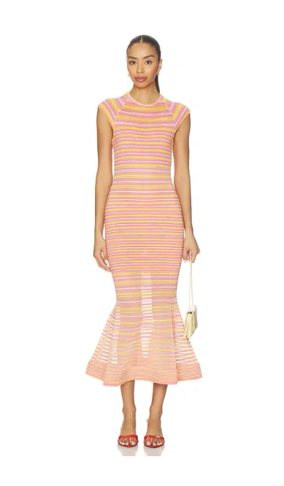 Simkhai Danica Knit Midi Dress In Multi