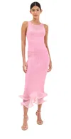 Simkhai Daniella Ruffled Midi Dress In Pink