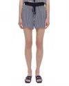 Simkhai Danita Pull On Shorts In Midnight Stripe In Black
