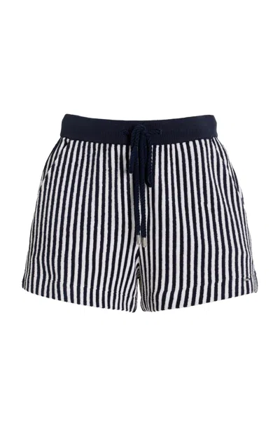 Simkhai Danita Striped Terry Shorts In Stripe