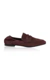Simkhai Danna Suede Loafers In Brown