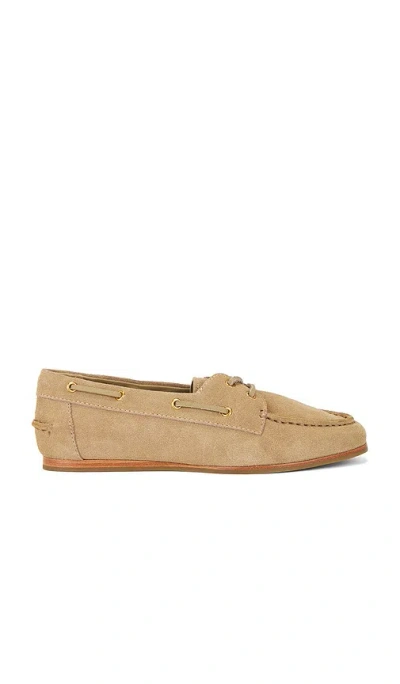 Simkhai Danner Suede Boat Shoe In Sand