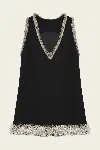 Simkhai Darcy Embellished Mini Dress In Black In Black