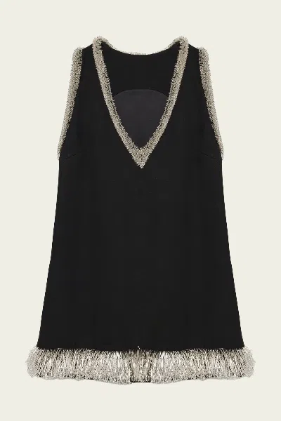 Simkhai Darcy Embellished Mini Dress In Black
