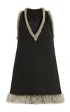 Simkhai Darcy Ruffled Mini Dress In Black