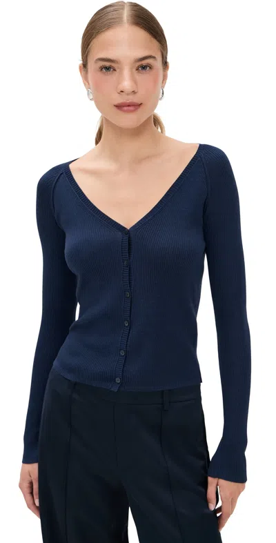 Simkhai Darlene Cardigan Midnight In Blue