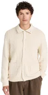 Simkhai Cotton Textured Cardigan In Sand