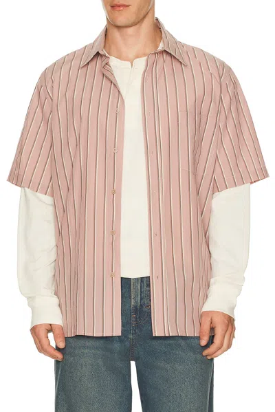 SIMKHAI DEACON SHORT SLEEVE OVERSIZED SHIRT