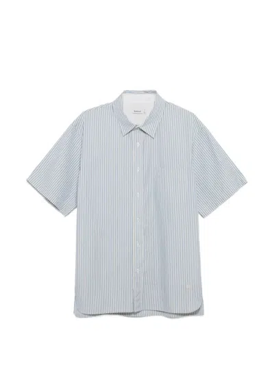 Simkhai Deacon Striped Shirt In Blue