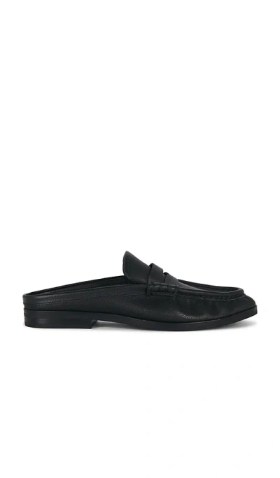 Simkhai Dean Pebble Leather Loafer Mule In Black