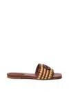 Simkhai Delphi Flat Sandals In Multi